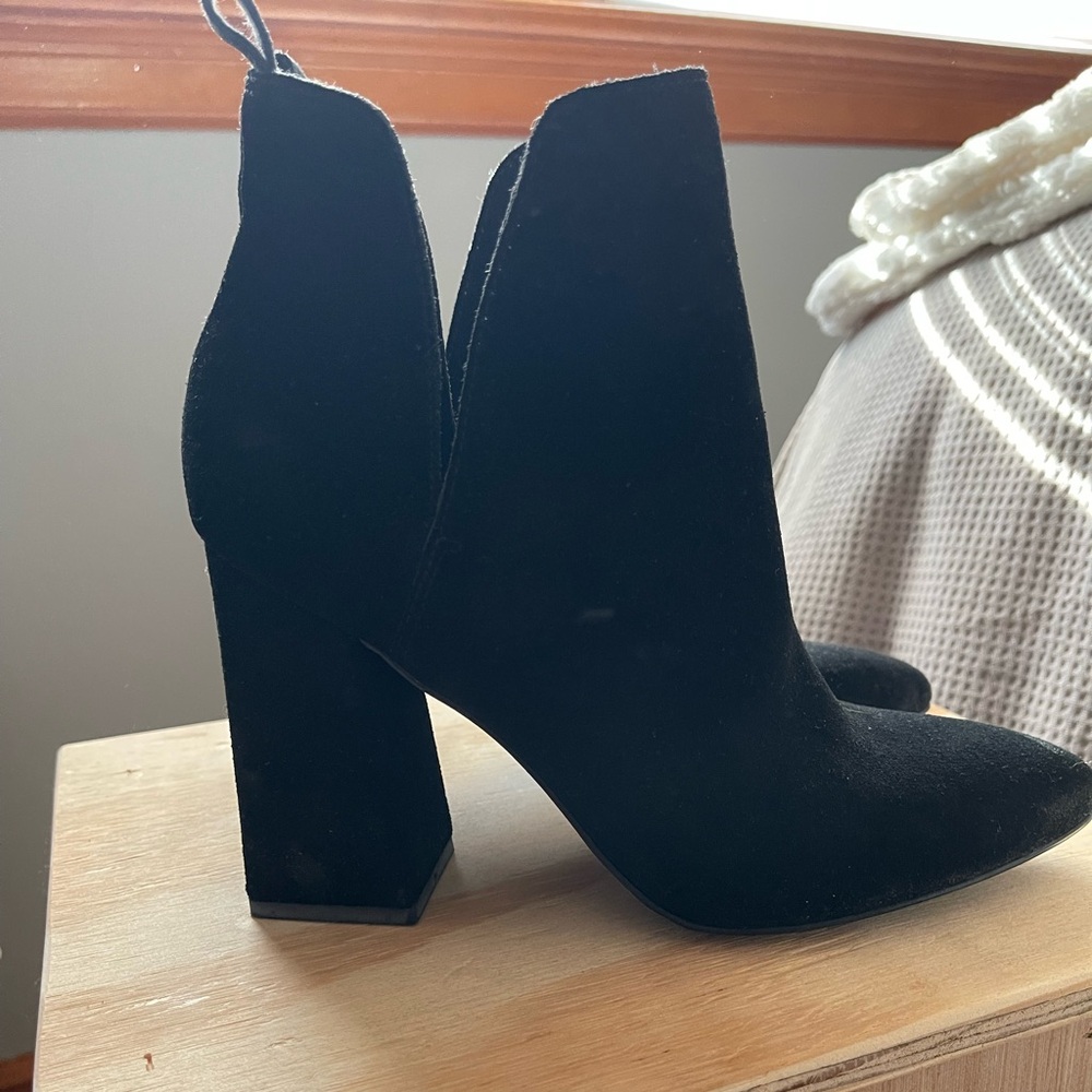 Steve Madden Black Heeled Boots